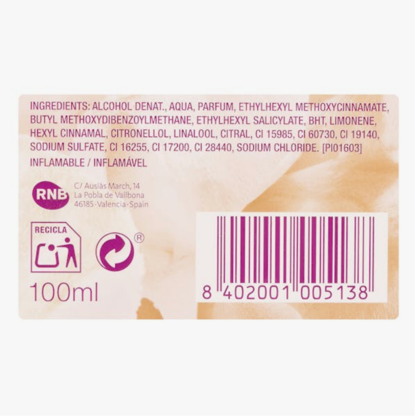 Eau de parfum mujer Rose Nude