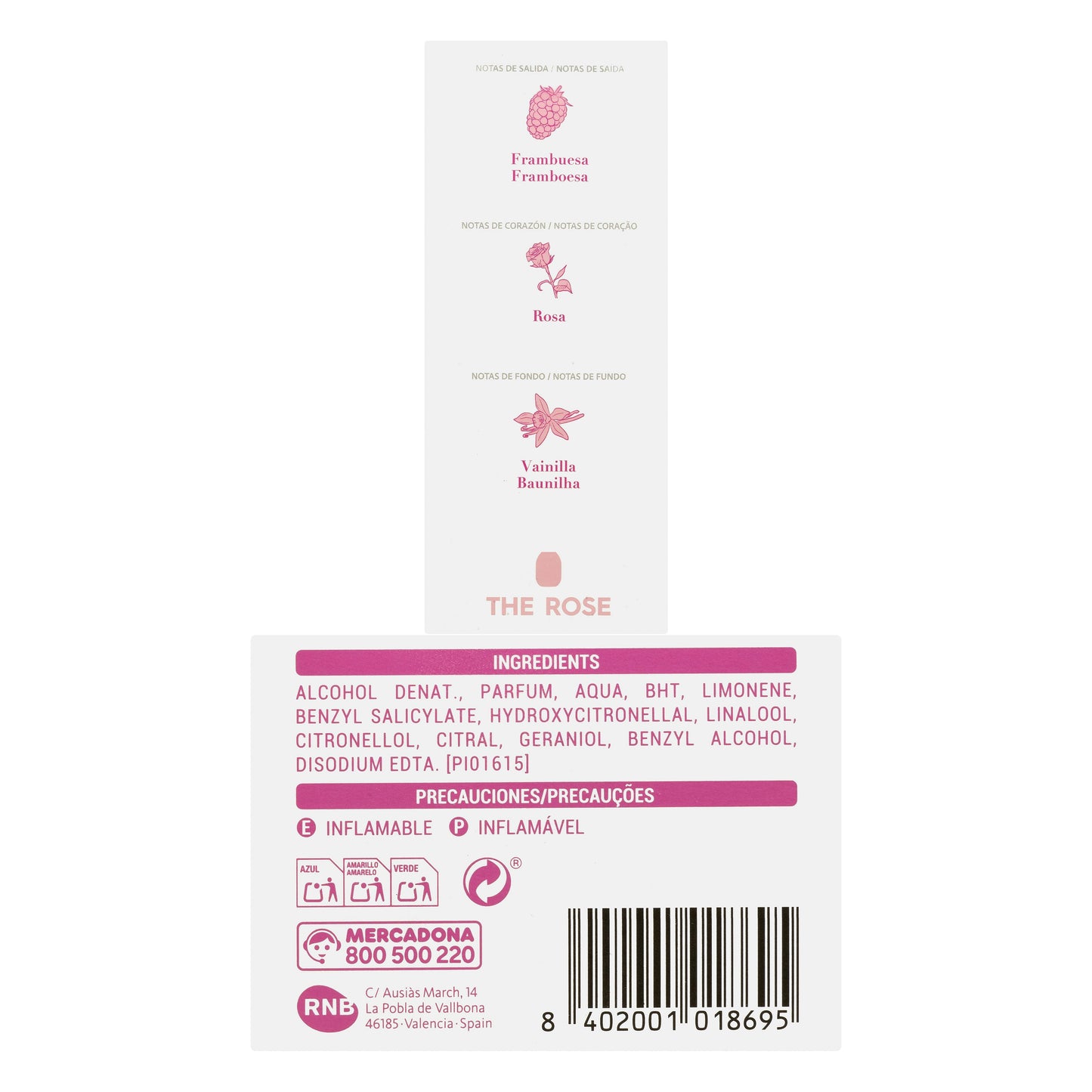 Eau de parfum mujer Como Tú The Rose