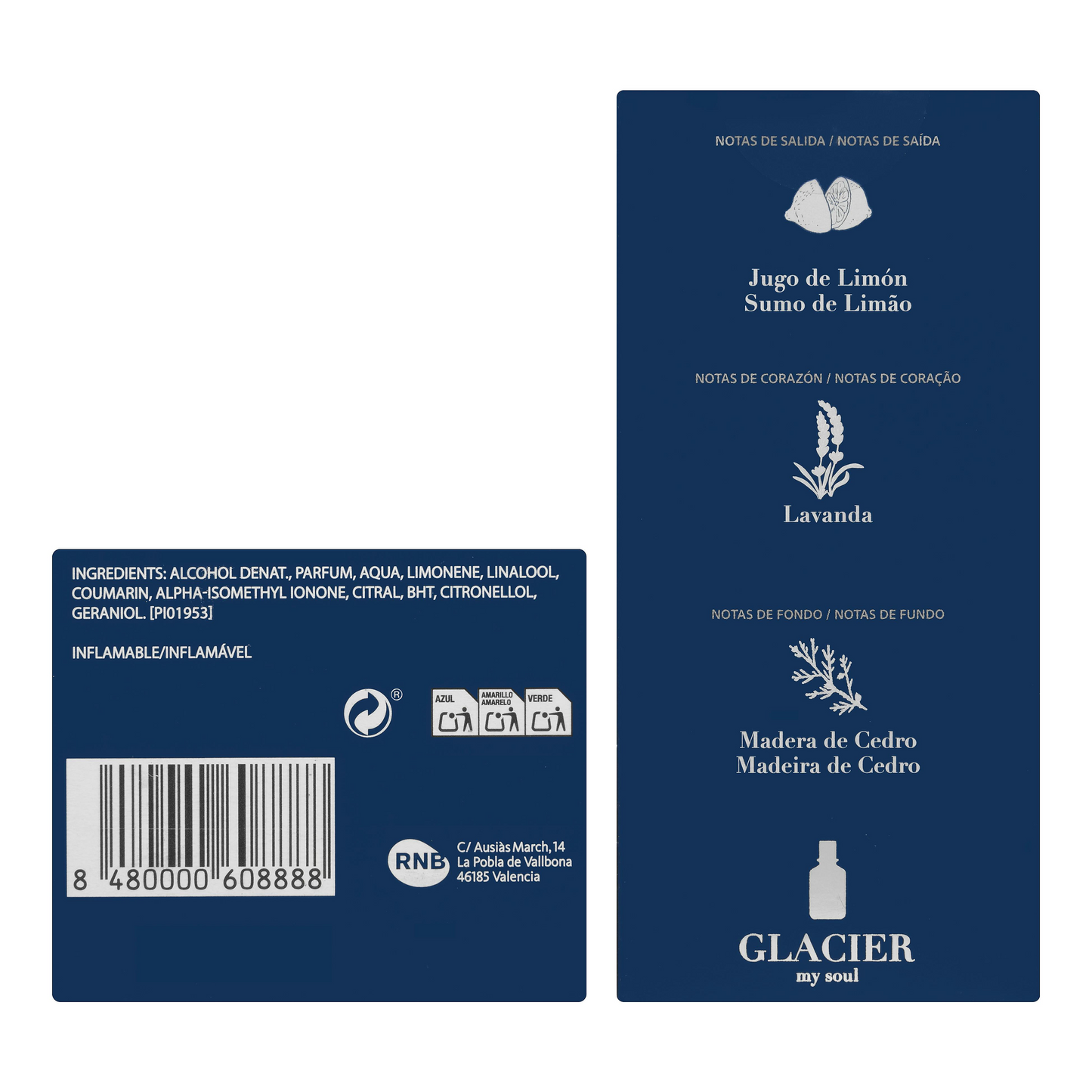 Eau de parfum hombre My Soul Glacier