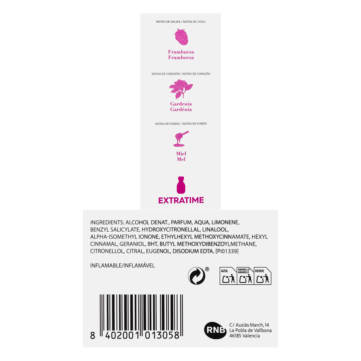 Eau de parfum mujer Como Tú Extratime A Day