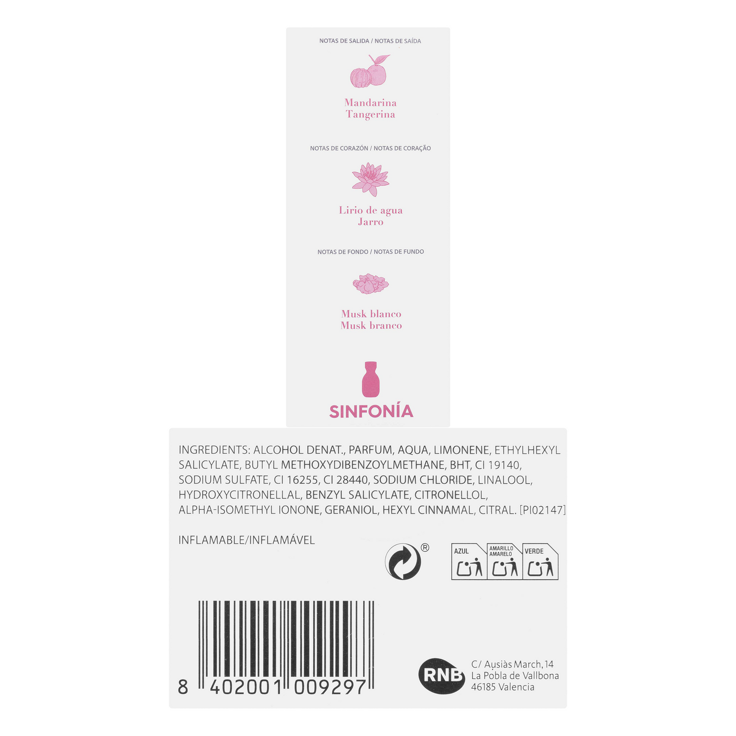 Eau de parfum mujer Como Tú Sinfonía